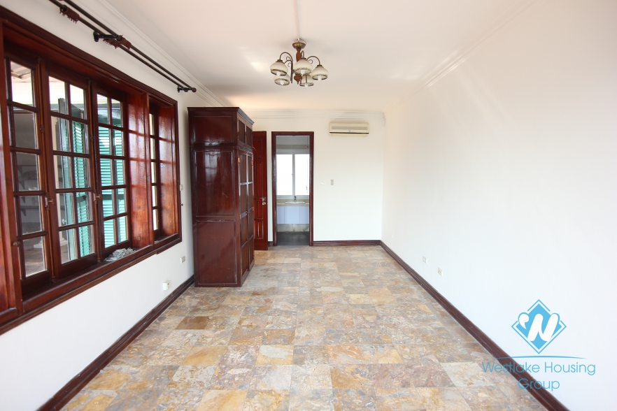 French style, unfurnished house for rent in To Ngoc Van, Tay Ho, Ha noi